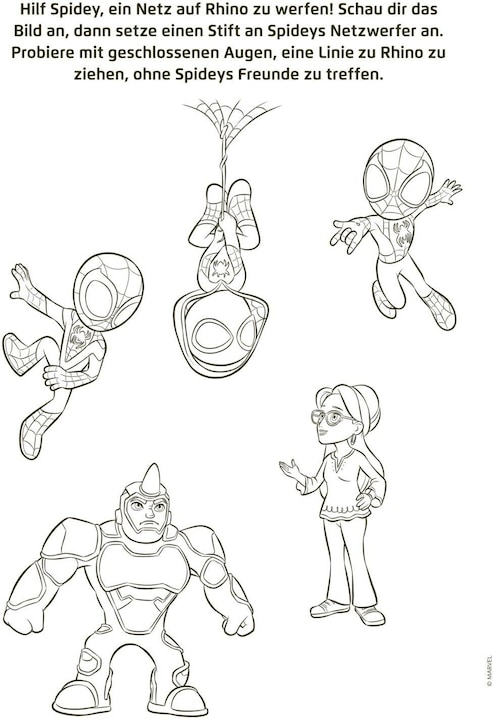Actual product image MARVEL Spidey und seine Superfreunde: Superstarker Malspass