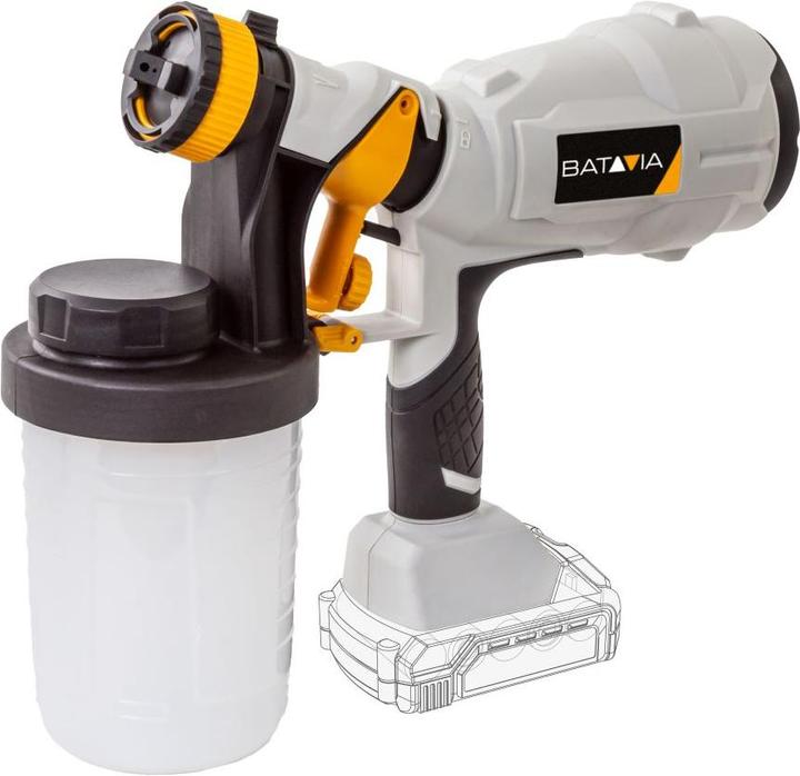 Batavia 18V cordless paint sprayer (without battery and charger)