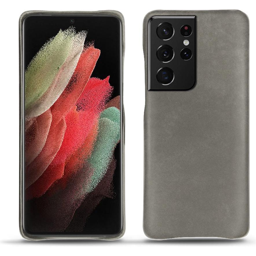 Noreve Lederschutzhülle (Samsung Galaxy S21 Ultra), Smartphone Hülle, Grau