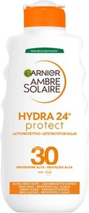 Produktbild Garnier Ambre Solaire Milk Protection Hydra 24H Protect Face and Body Ultra Moisturizing for All Day (Sonnenmilch, SPF 30, 200 ml, 230 g)