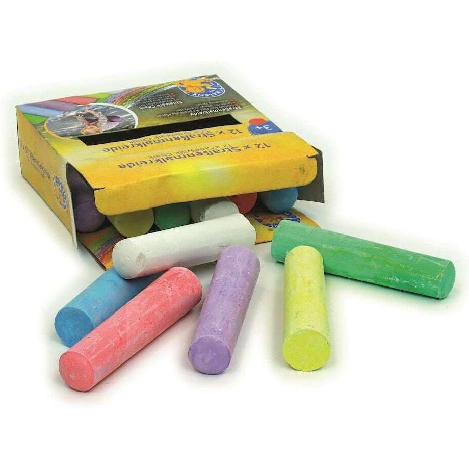 Thumbnail - Malefix, Malstifte, 12 Strassenkreiden (Mehrfarbig, 12 x)