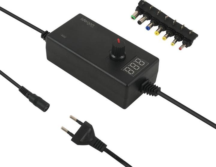 Ideoon Universal-Netzteil mit 7 Wechselsteckern, 5 - 24 V, 100 - 240 V AC, 36 W