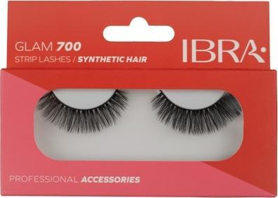 Actual product image Ibra Pair Of False Eyelashes On The Glam 700ack (Artificial eyelashes)