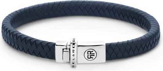 Image du produit Rebel Rose - Bracelet en cuir bleu petit modèle Braided Blue RR-L0150-S - Dimension : 15 cm - XS (15 cm, Cuir)