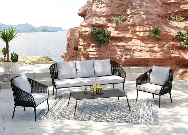 Produktbild Kare Design Sitzgruppe Elba grau (4-tlg)