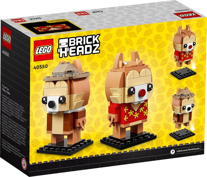 Image du produit LEGO BrickHeadz Chip & Chap 40550 (40550, LEGO Disney, LEGO difficiles à trouver)