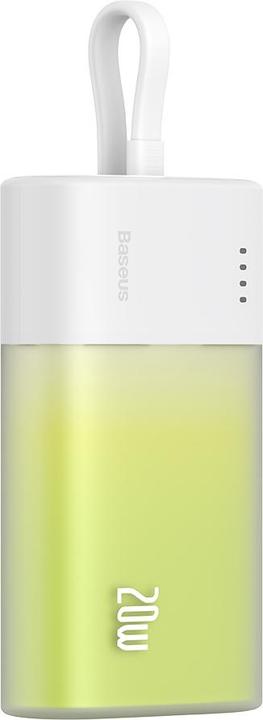 Immagine prodotto Baseus Popsicle 5200mAh 20W Powerbank with Built-in Lightning Cable (+ White Simple USB-C - U (5200 mAh, 20 W, 19.24 Wh)