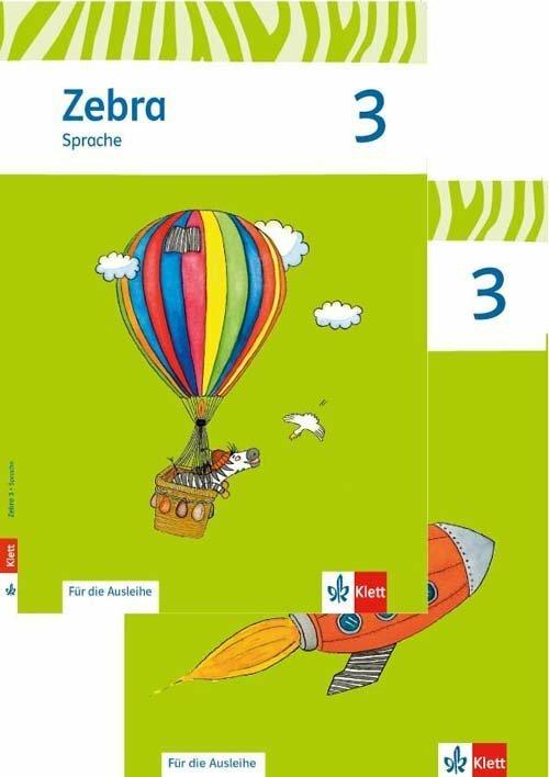 Produktbild Zebra. Paket 3. Schuljahr (Heft Sprache, Heft Lesen). Neubearbeitung. Für die Ausleihe (Deutsch, Ernst Klett Verlag, 2015)