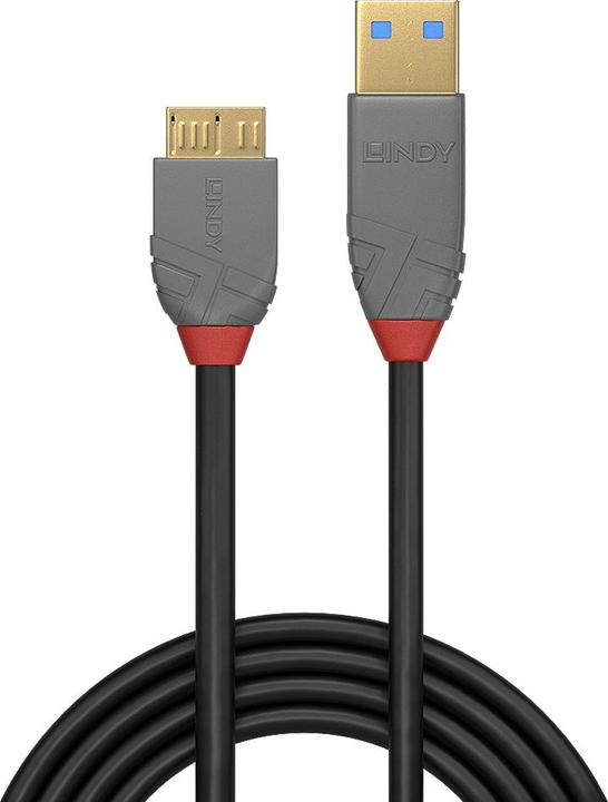 Actual product image Lindy USB A to Micro B (3 m, USB 3.0)