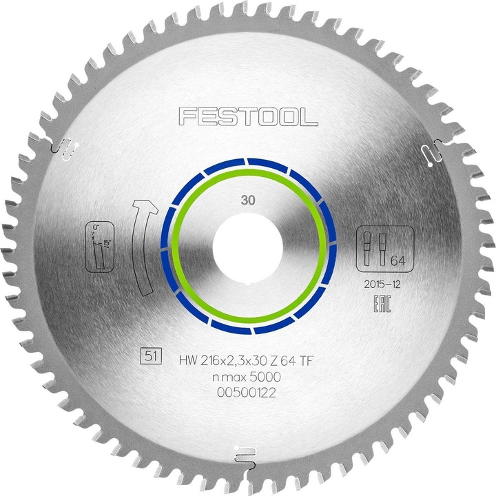 Productafbeelding Festool Speciaal zaagblad 216 x 2.3 x 30 TF64