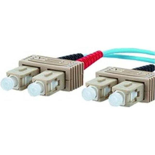 Thumbnail - Metz Connect 151J1EOEO10E. Kabellänge: 1 m, Lichtleitertyp: OM3, Anschluss 1: 2x SC, Anschluss 2: 2x (LSOH, CAT7, 1 m), ...