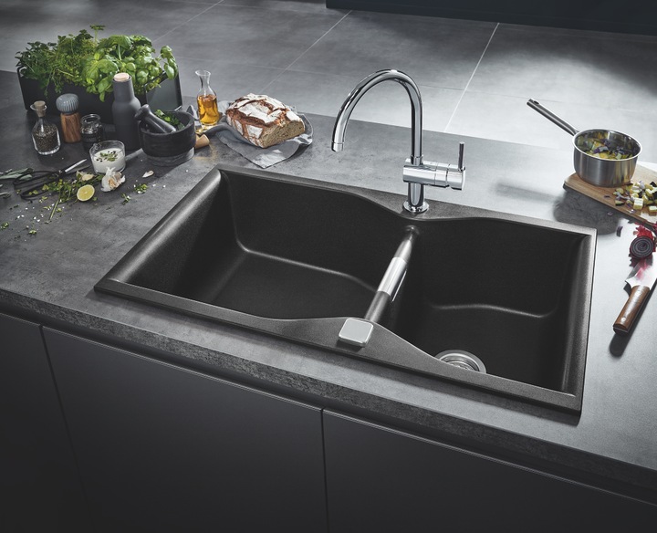 Immagine prodotto Grohe Einhand-Spültischbatterie MINTA 1/2Zoll, C-Auslauf cool sunrise gebürste