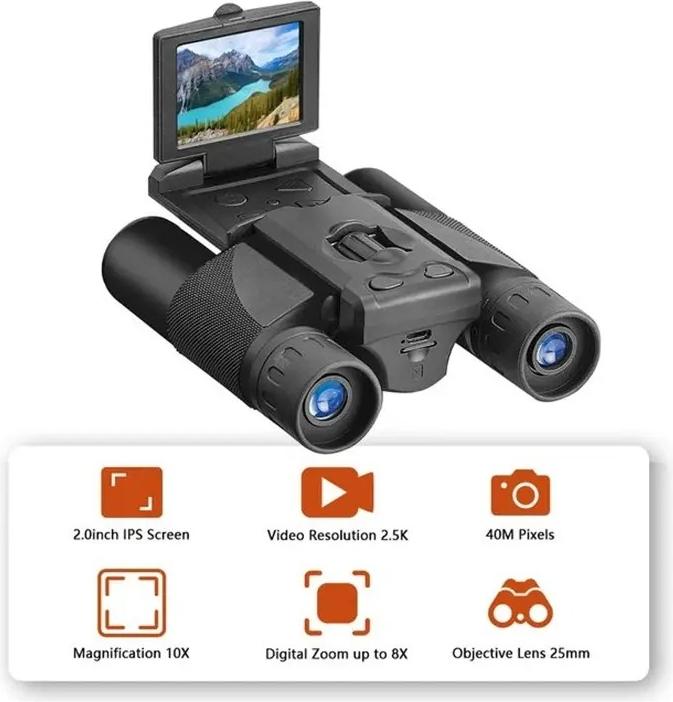 Immagine prodotto PhoneLook Afterwave DT10 HD Nachtsichtfernglas 8X25 mm Infrarot automatische Fokussierung langlebiges ABS-Mate