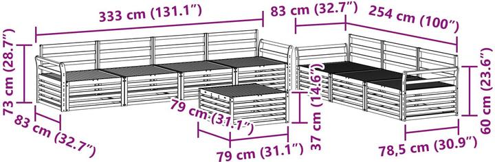 Produktbild vidaXL Outdoor-Sofa