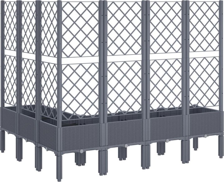 Actual product image VidaXL Planter with trellis PP