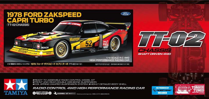 Image du produit Tamiya 1/10 RC 1978 Ford Zakspeed Capri Turbo (TT-02) (Kit)