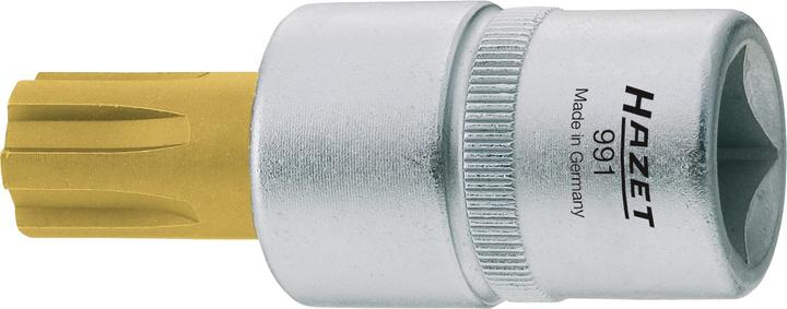 Actual product image HAZET Screwdriver socket 991-8 ∙ Square, hollow 12.5 mm (1/2 inch) ∙ Spline Socket Ribe-CV ∙ M8