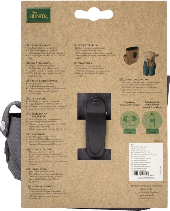 Actual product image Hunter Treat bag Tyra, grey - (69474) (One size, Agility)