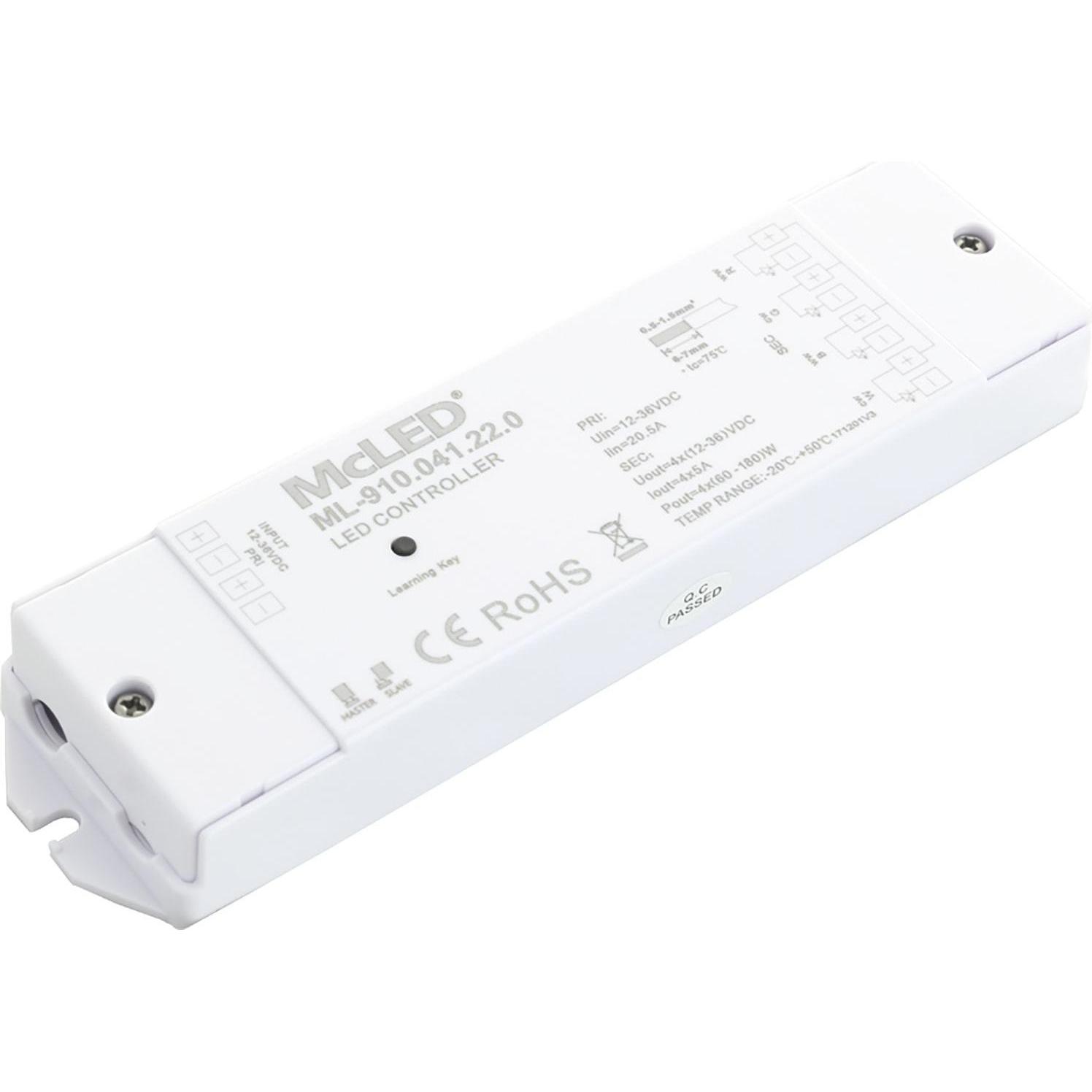 McLED, Zubehör Beleuchtung, RF Empfänger für Mono-, Duo-, und RGBW-LED 12-36 V/DC