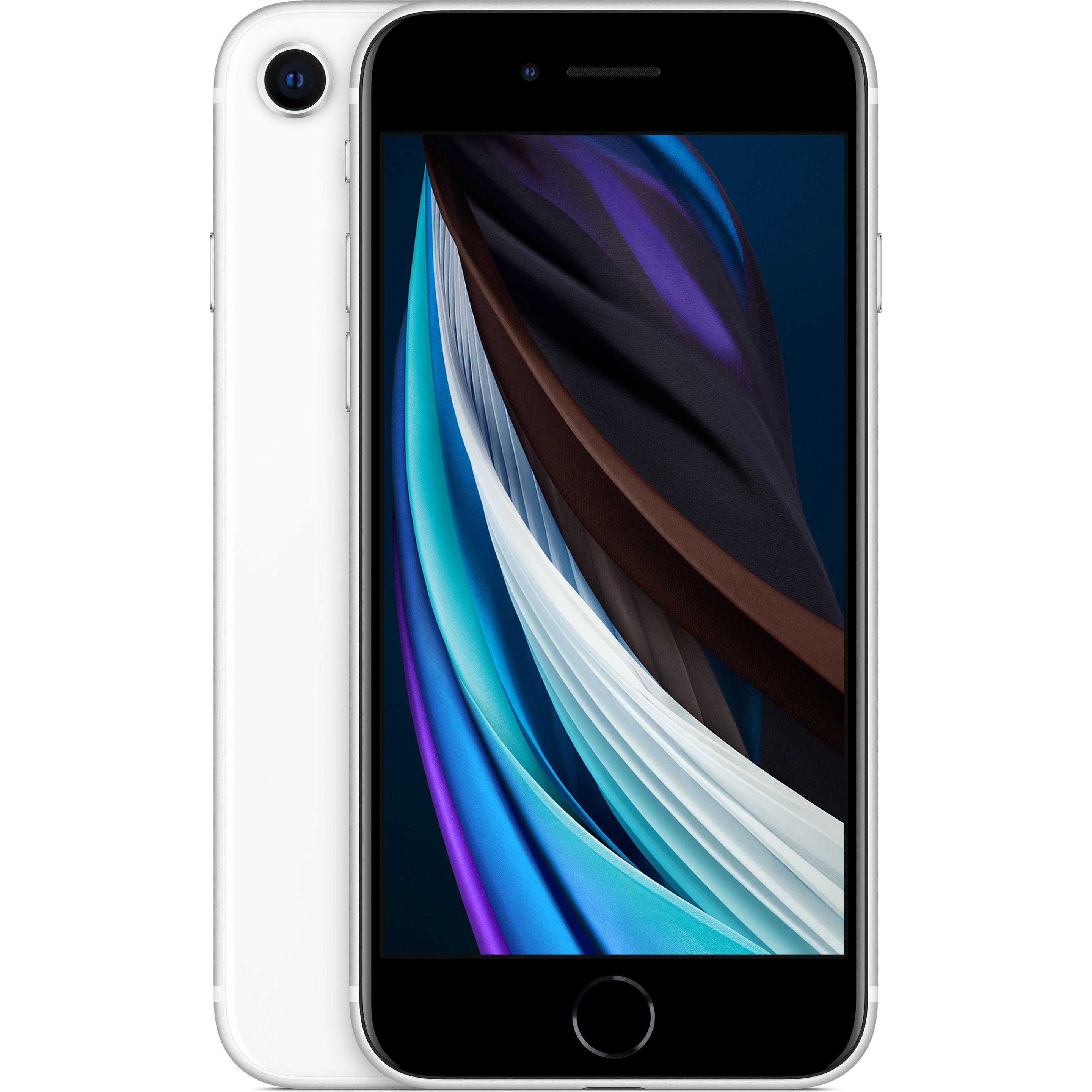Forza Refurbished iPhone SE 2020 (128 GB, White, 4.70", 12 Mpx, C / Gut), Smartphone Refurbished, Weiss