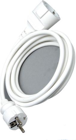 Image du produit Kopp 143201018 Rallonge de prise de terre 3 m, blanche (3 m, CEE 7/3)