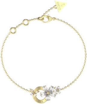 Guess Delicate Gold-Plated Bracelet With Lily Flowers (18.40 cm)