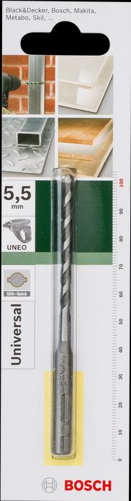 Actual product image Bosch Zubehör Multi-purpose drill, universal drill, SDS quick, 5.5 x 55 x 100 mm (5.5 mm)