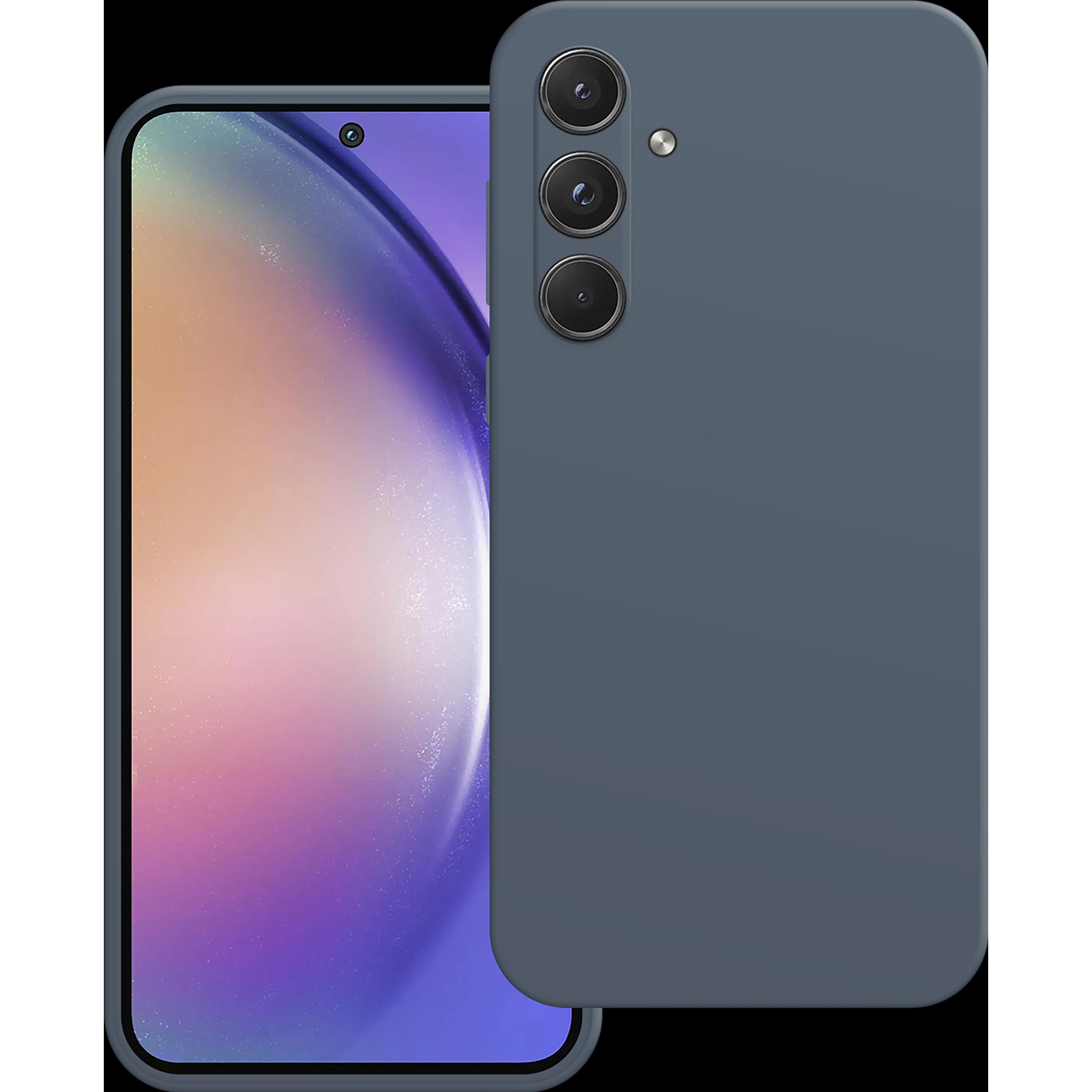 Cazy Silikon Hülle Kompatibel mit Samsung Galaxy A55 - Soft TPU Schutz - (Samsung Galaxy A55), Smartphone Hülle, Blau