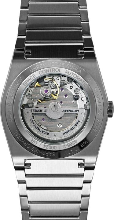 Produktbild UMR Ruhla Automatisch Horloge mit Antraciet Zifferblatt und Saphirglas (Analoguhr)