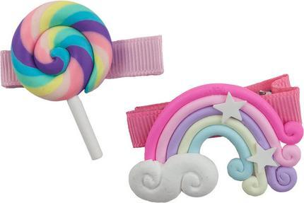 Image du produit Great Pretenders Hairclips Lollipop Rainbow