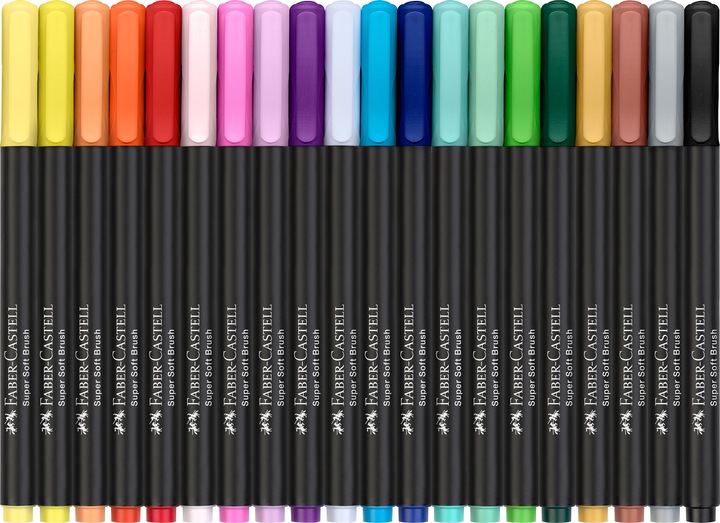 Produktbild Faber-Castell Brush Pen édition noire (Mehrfarbig, 20 x)