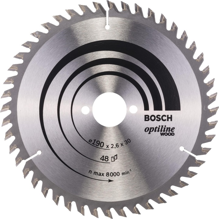 Bosch Professional Zubehör PRO Wood circular saw blade, 190 x 2.6 x 30 mm