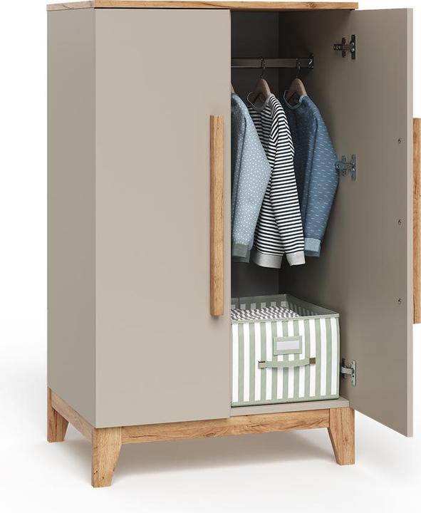 Produktbild VitaliSpa Kinderkleiderschrank Malia, Cashmere/Artisan, 70 x 120 cm (70 cm)
