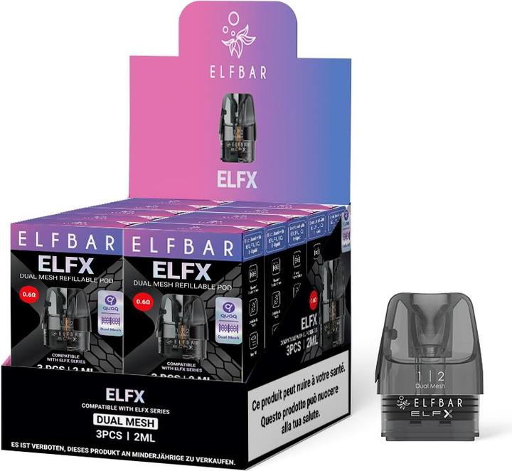 Produktbild Elfbar 3 x ELFX Pod, 0.6 Ohm (3 x)