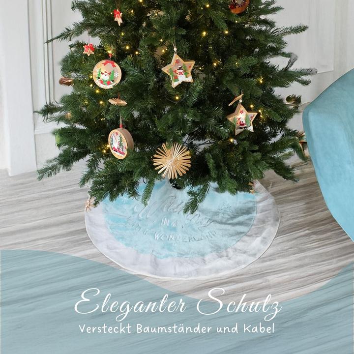Produktbild Hermex Tannenbaum-Rock Christbaum-Decke Weihnachtsbaummatte Weihnachtsbaum-Teppich Baumrock (1 -teilig)