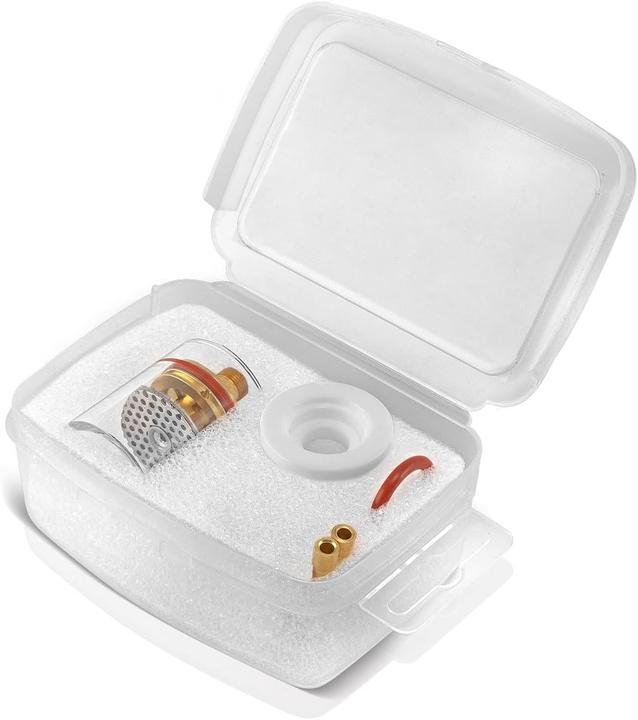 Immagine prodotto Stahlwerk Set di lenti per gas in vetro per parti soggette a usura TIG 7 pezzi