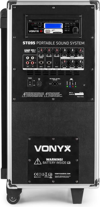 Actual product image Vonyx PA system ST095 (Active, 1x 250 W)