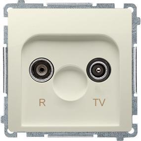 Kontakt, Steckdose, Simon Final RTV-Buchse beige - BMZAR1