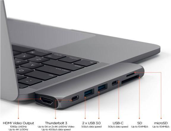 Produktbild Satechi St-Cmbpm (USB-C, 1 Port)