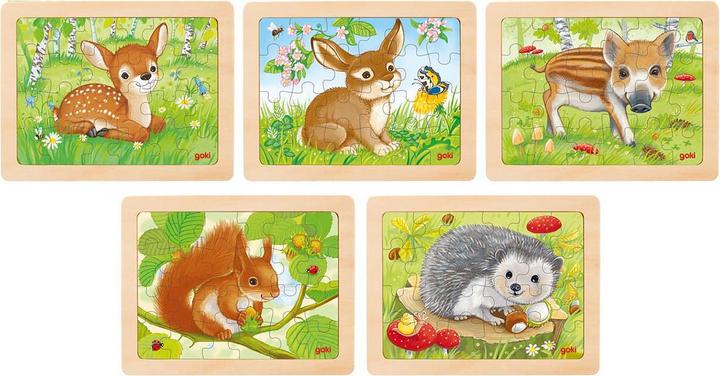 Image du produit Goki Puzzle à assembler Animaux de la forêt