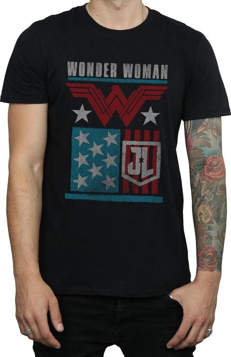 Produktbild Justice League Movie Wonder Woman Flag TShirt (M)
