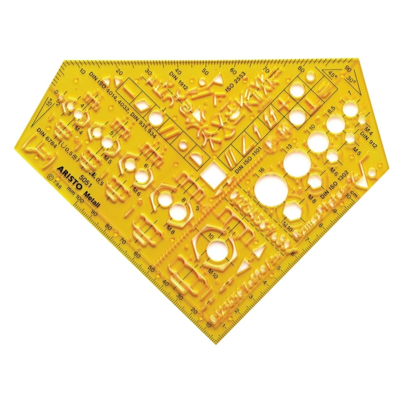 Aristo Schablone (15.50 cm, Kunststoff) (5051)