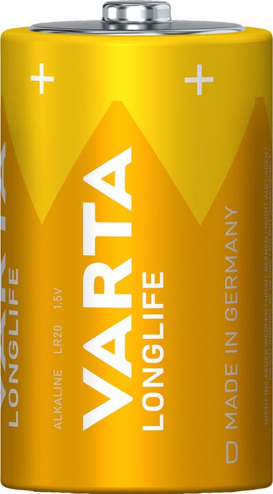 Produktbild Varta Longlife Mono 1.5/Al-Mn 4120 Stk.1 - Batterie - Mono (D) (1 Stk., D, 15800 mAh)