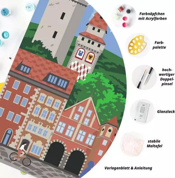 Actual product image Ravensburger CreArt - Painting by numbers Colourful Ravensburg