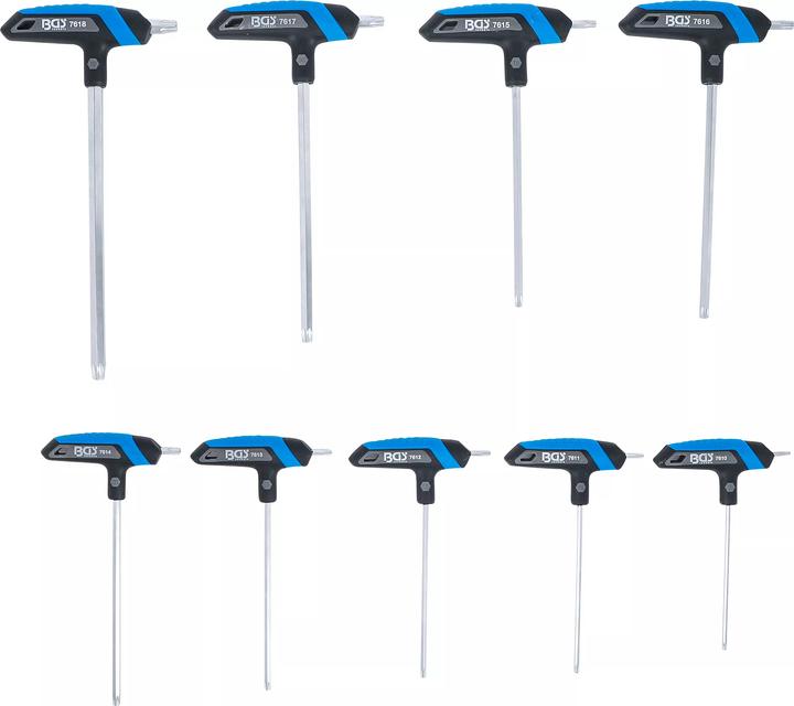 Image du produit BGS Jeu de clés en T | T-Star (pour Torx) T10 - T50 | 9 pcs.