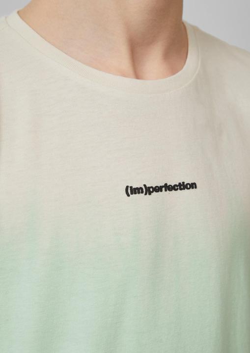 Produktbild S.Oliver T-Shirt Baumwollshirt in Batik-Optik mit kleinem Schriftprint (134, 140)
