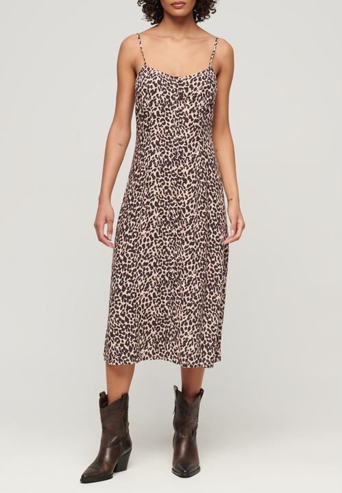 Actual product image Superdry Print Button Cami Midi Dress (12XL)