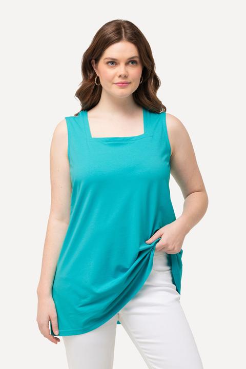 Actual product image Ulla Popken Essential Square Neck Stretch Cotton Tank (42, 44)