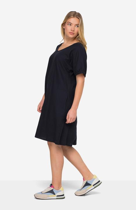 Produktbild Laurasøn Leinenmix-Kleid, Rundhals, elastische Halbarm-Abschlüsse (XL)