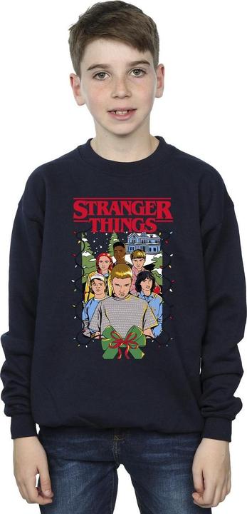 Produktbild Netflix Stranger Things Christmas Poster Sweatshirt Jungen (152, 158)